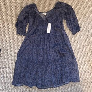 Blue floral dress. Newbury Kuston brand. Size small